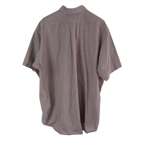 Lauren Ralph Lauren Shirt Men’s XXL Check Short Sleeve Button Front Crest Logo - Picture 3 of 5